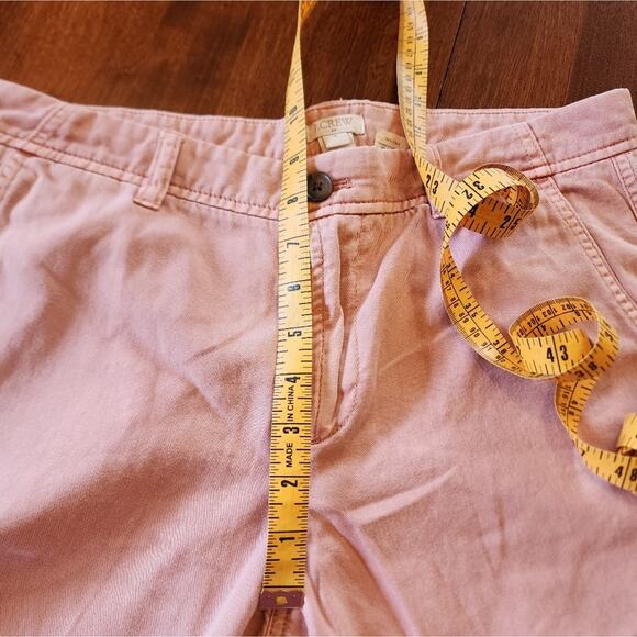 J. CREW 100% COTTON pink super soft Straight Leg Casual pants Size 4 - Picture 4 of 8